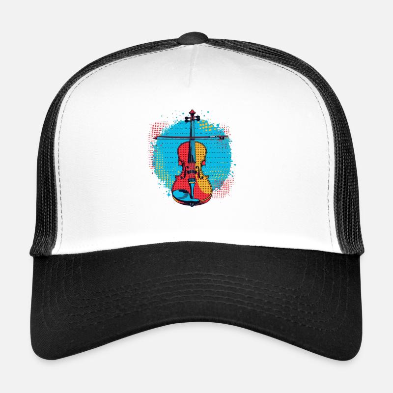 Violin Drawing Trucker Cap