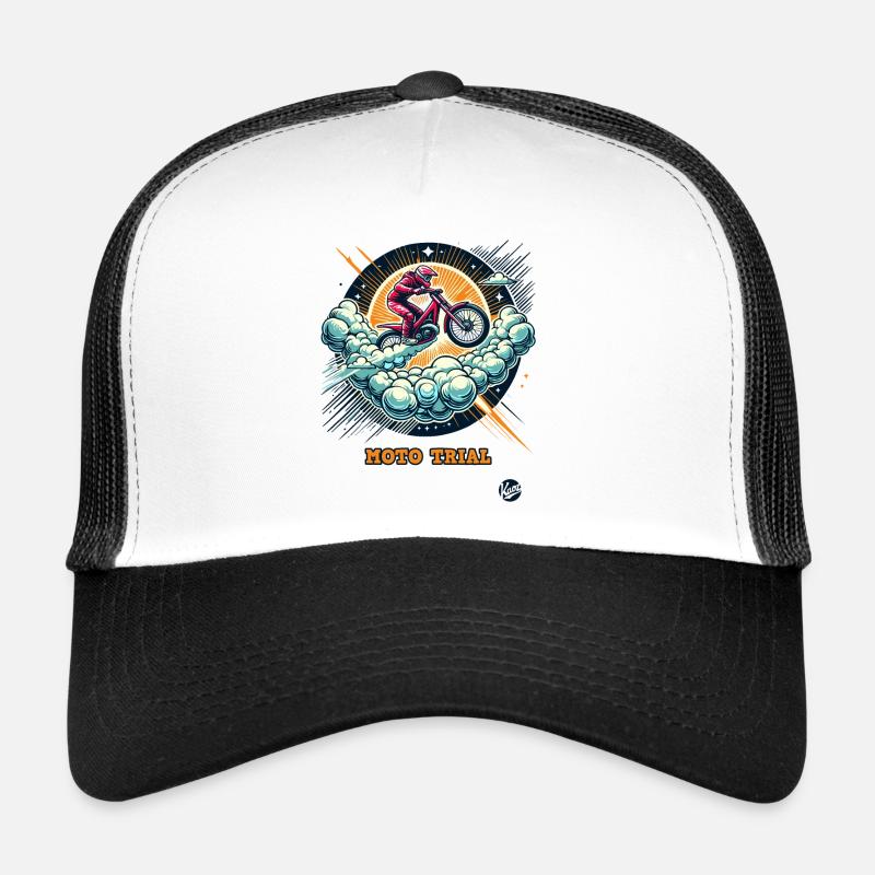 Moto-Trial im Himmel Trucker Cap