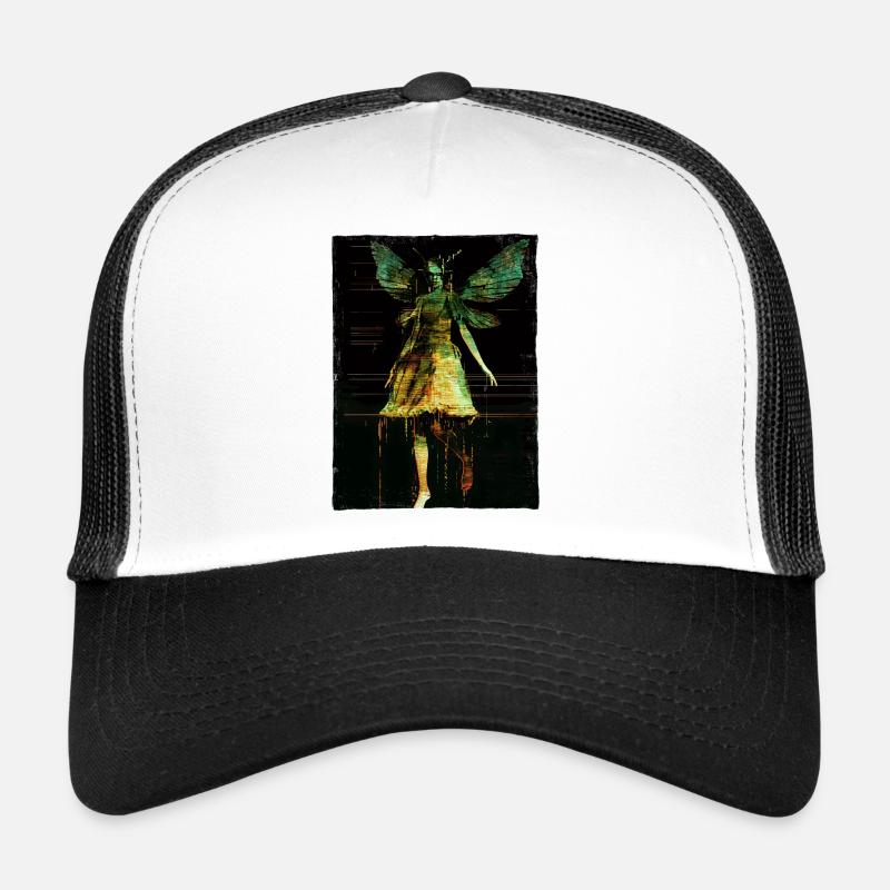 Fairycore Dark Fairy Cybergoth Glitch Graphismes Casquette trucker 