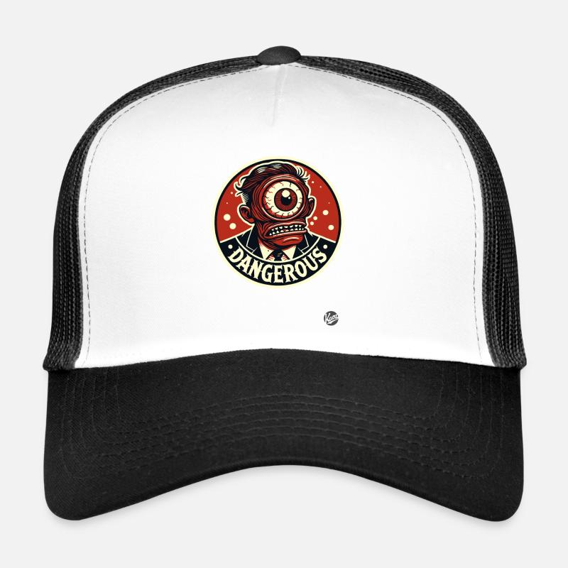 Dangereux manager borgne en costume Cyclope Casquette trucker 