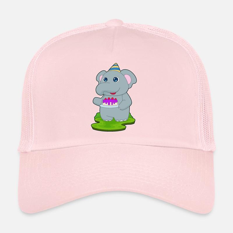 Elephant Birthday Party Hat Trucker Cap