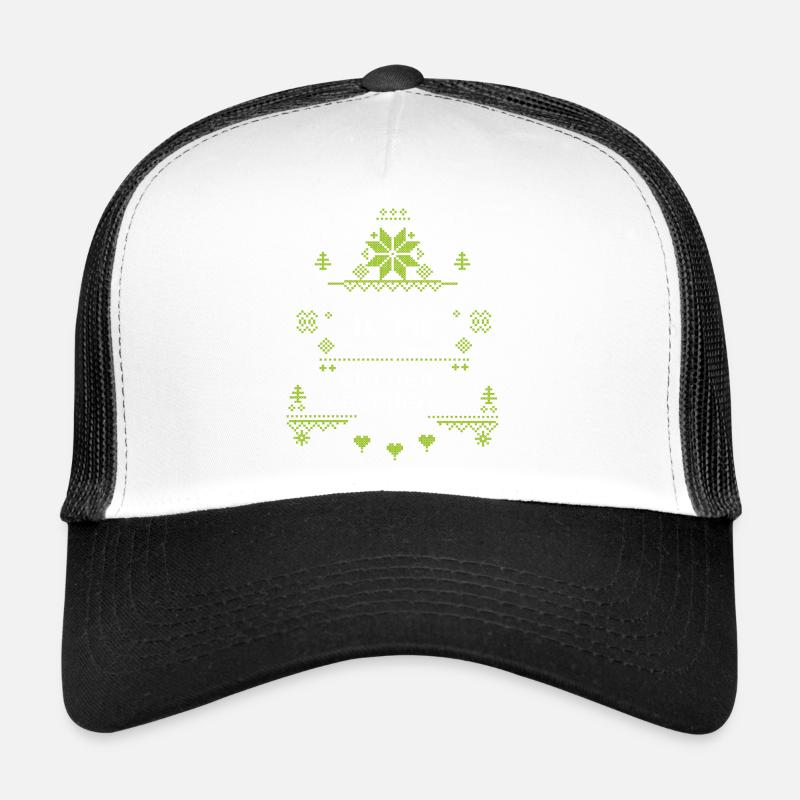 Weihnachten Christmas - Trucker Cap - Weiß/Schwarz
