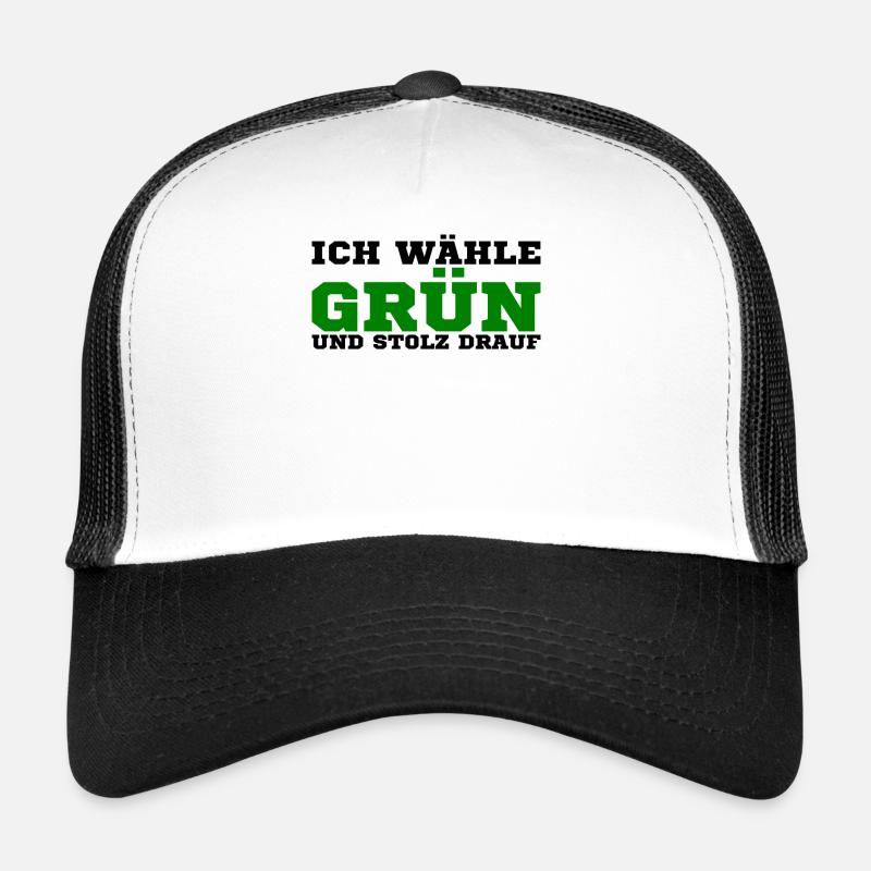 Die grünen - Trucker Cap - Weiß/Schwarz