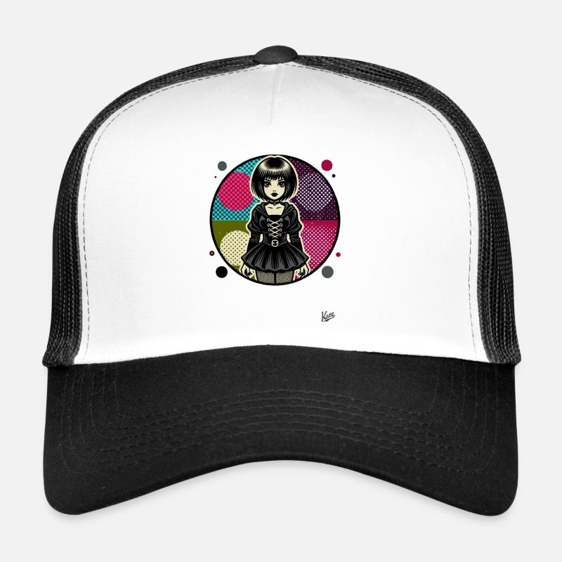 Fille Cool Punk Emo Casquette trucker 