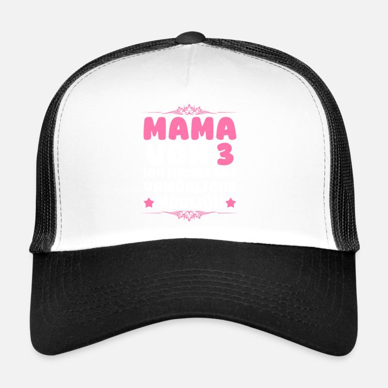 Mama Von 3 Kindern Trucker Cap