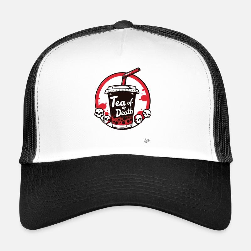 Crâne Bubble Tea de la Mort Casquette trucker 