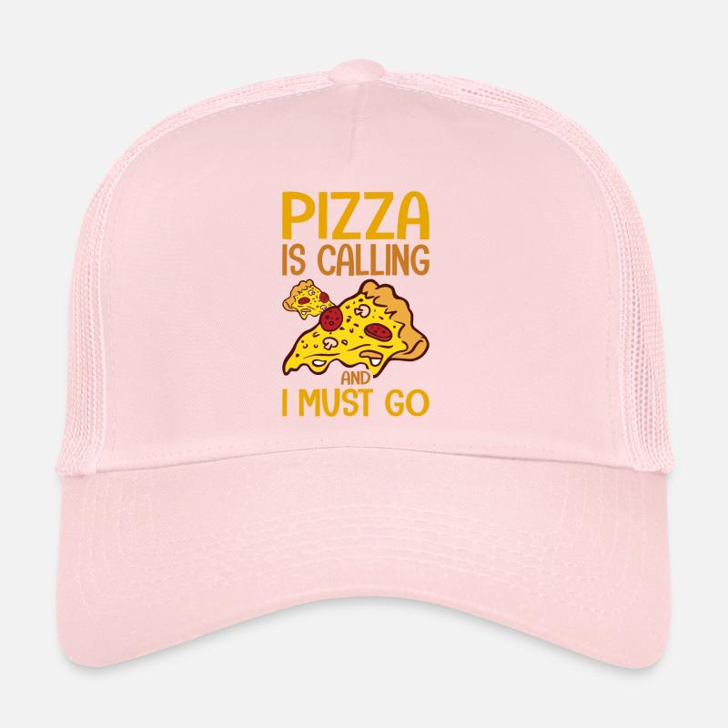 Funny pizza saying Trucker Cap