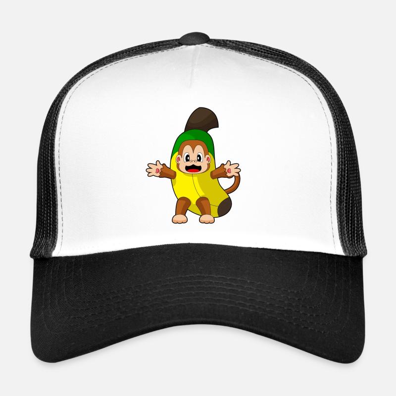 Déguisement Singe Banane Casquette trucker 