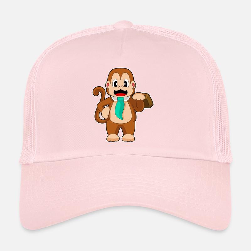Monkey Entrepreneur Briefcase Trucker Cap