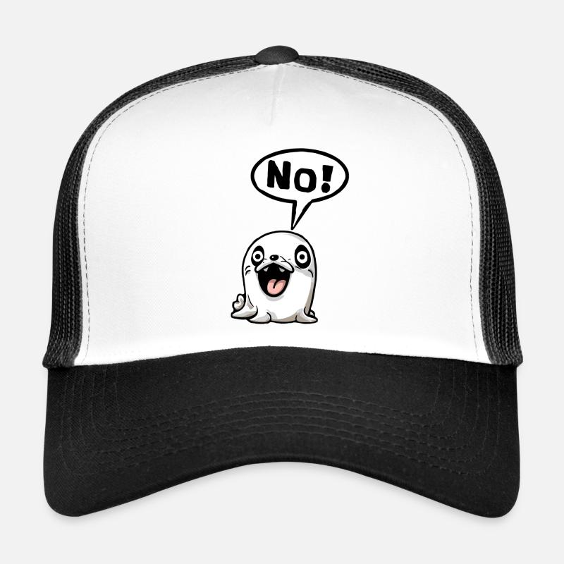 No Nope not today Funshirt Gift Idea Funny Trucker Cap