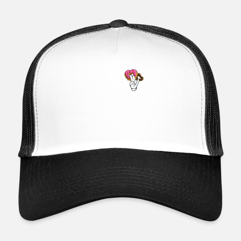 silly embarrassing sarcasm nerd geek donut Trucker Cap