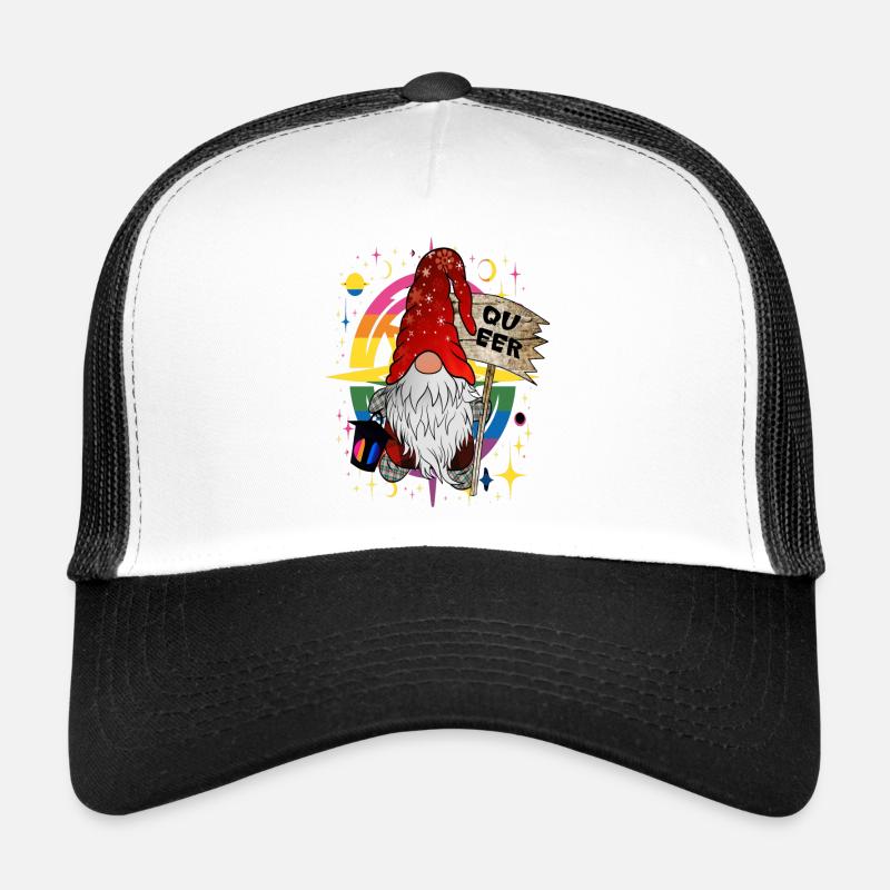 Weihnachtswichtel lustiger Queer LGBTQ+ Gnome Trucker Cap