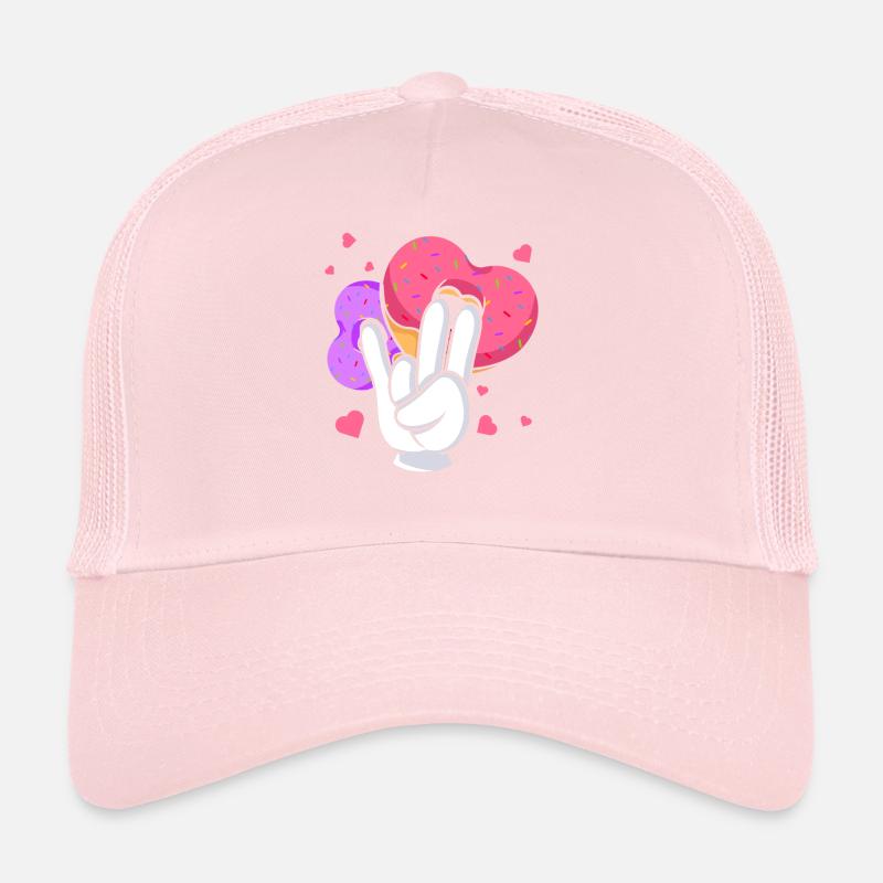 silly embarrassing sarcasm nerd geek donut Trucker Cap