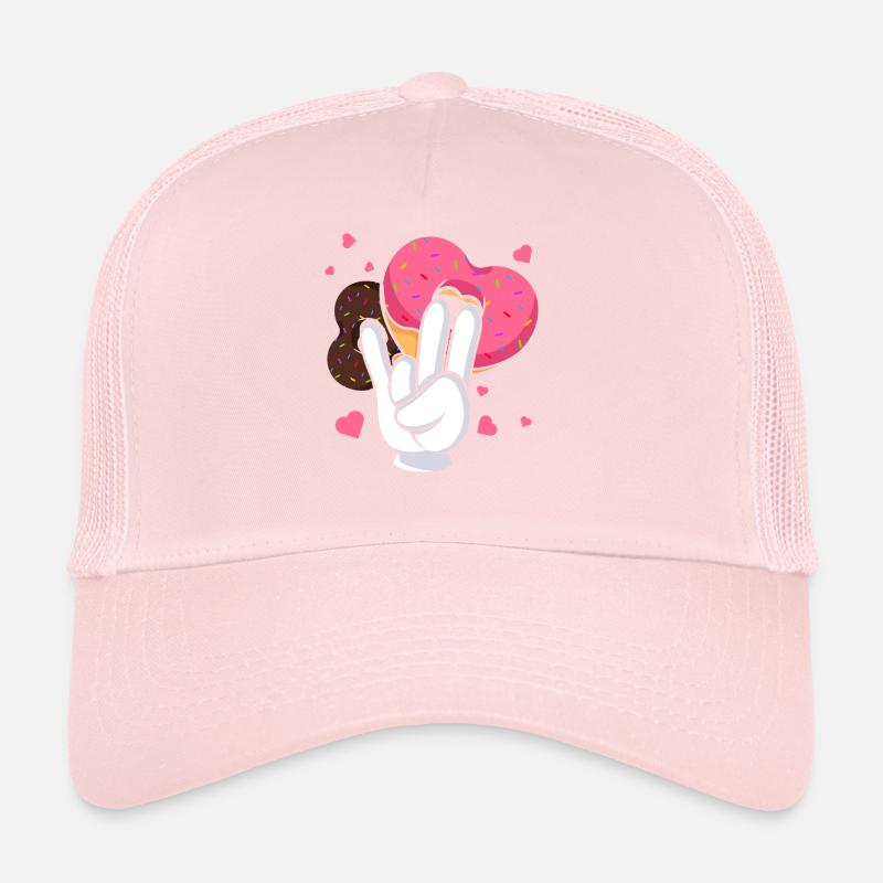 silly embarrassing sarcasm nerd geek donut Trucker Cap