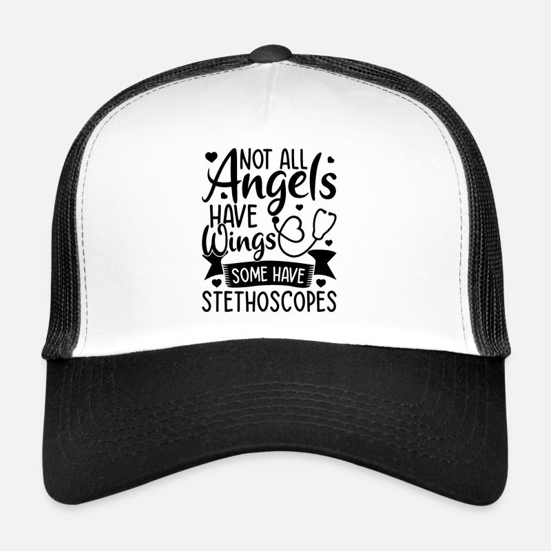 Tous les anges n’ont pas d’ailes, certains ont des stéthoscopes Casquette trucker 