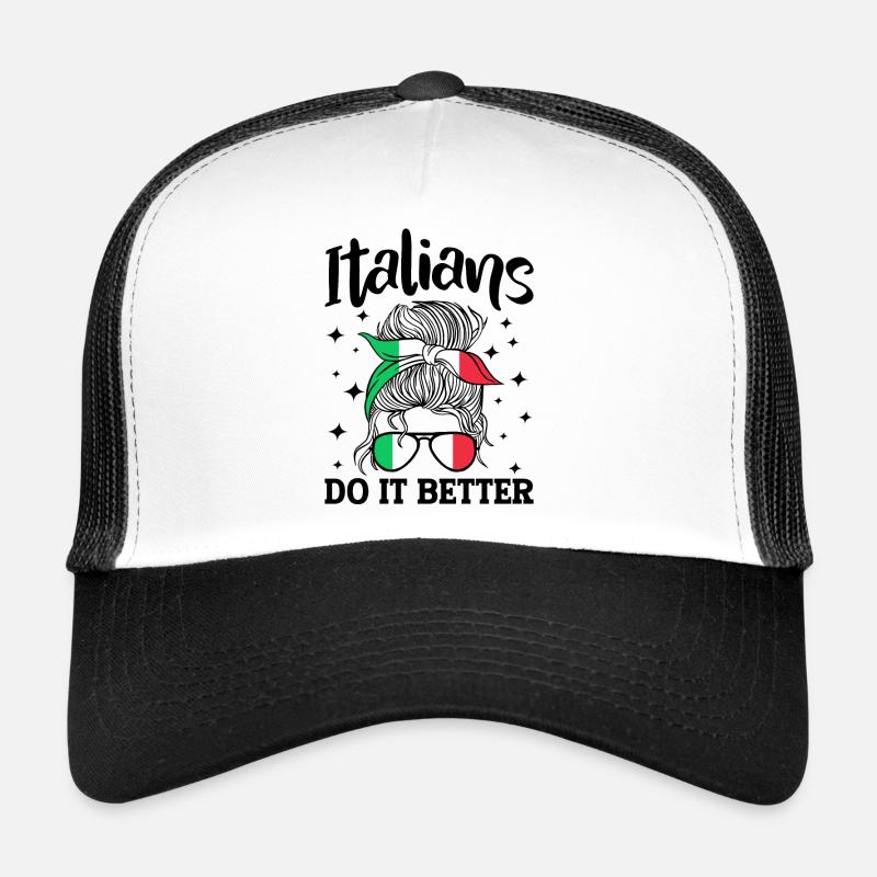 Italian Italy Funny Saying Gift Idea Trucker Cap