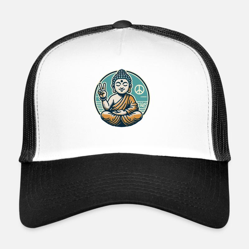 Signe de paix pour Bouddha de la paix Casquette trucker 