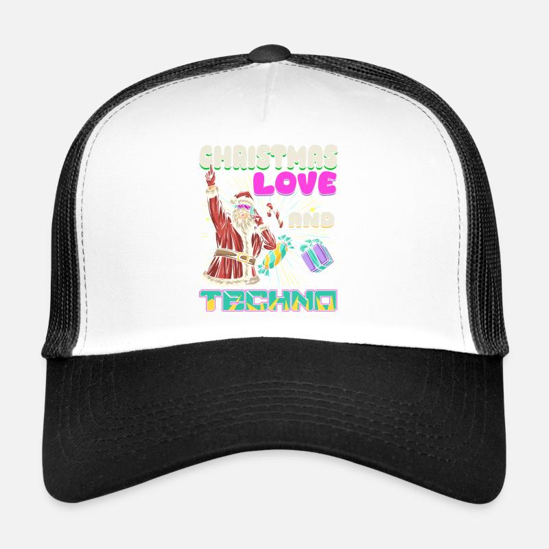 Weihnachten Disco, Rave, Techno, House, Goa, Party Trucker Cap