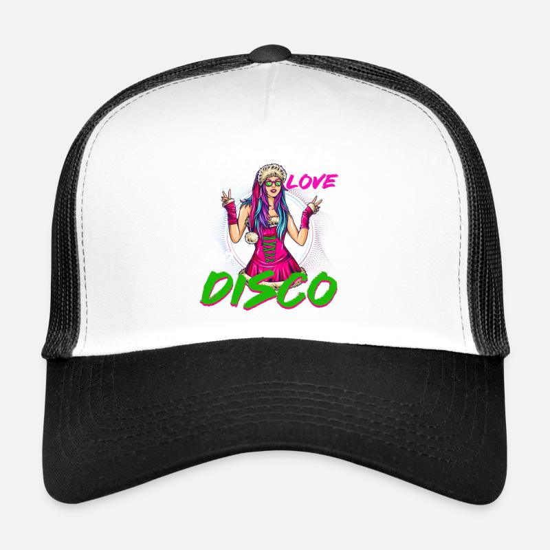 Weihnachten Disco, Rave, Techno, House, Goa, Party Trucker Cap