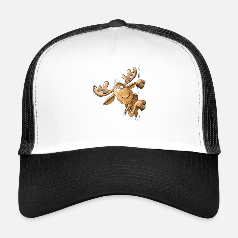 Drolliger Elch Tiermotiv Skandinavien Elche Trucker Cap