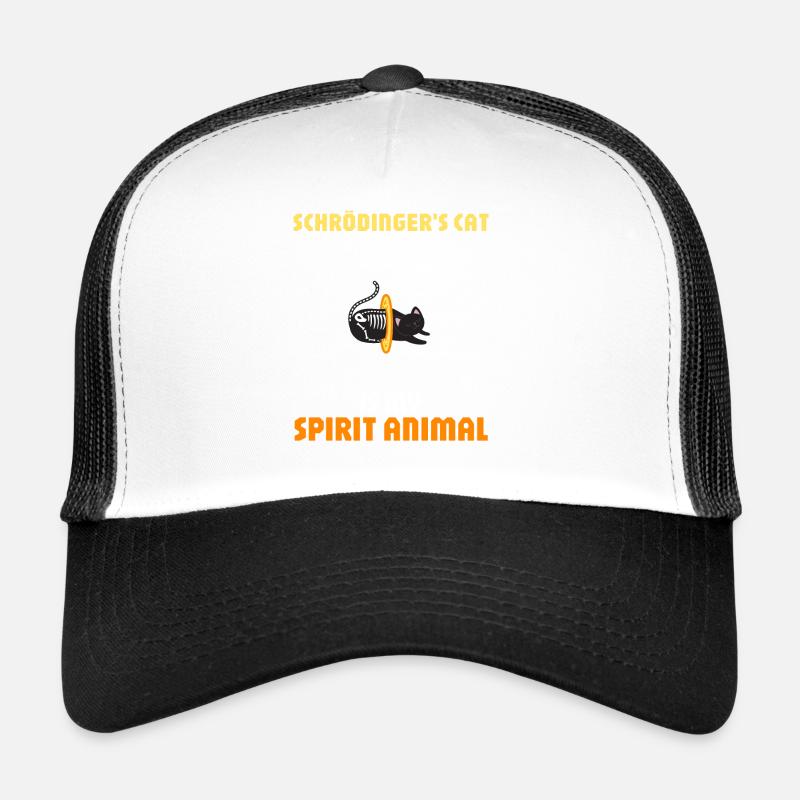 Physique Quantum Nerd Dead + Alive Schrödingers Casquette trucker 