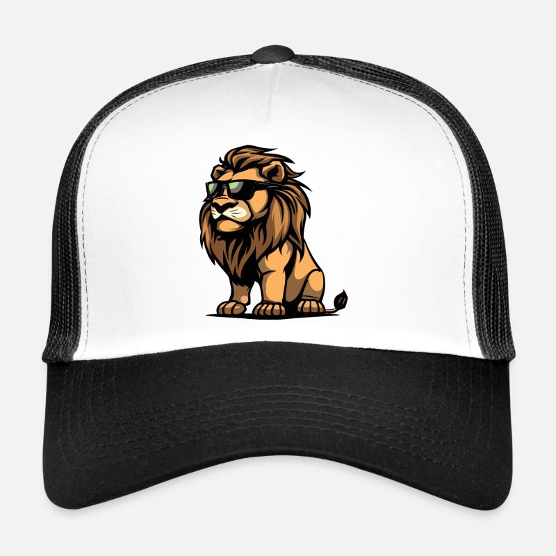 Lion Comic Cool - Trucker Cap - white/black