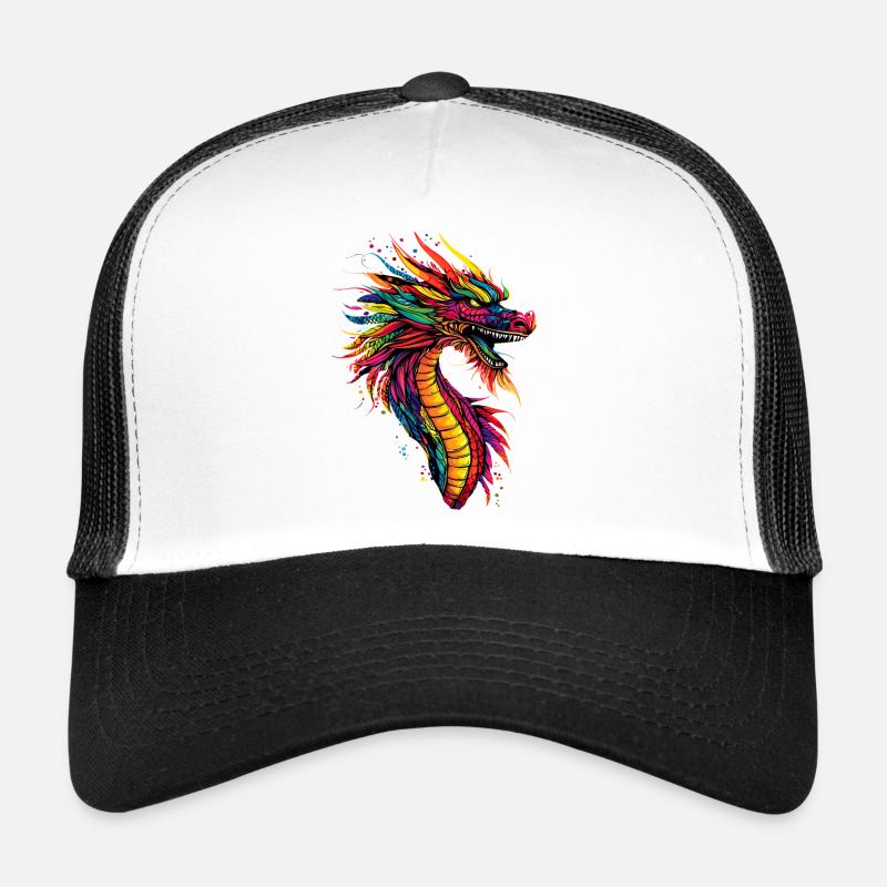 Dragon Créature mythique Dragon Lover Dragon de feu Casquette trucker 