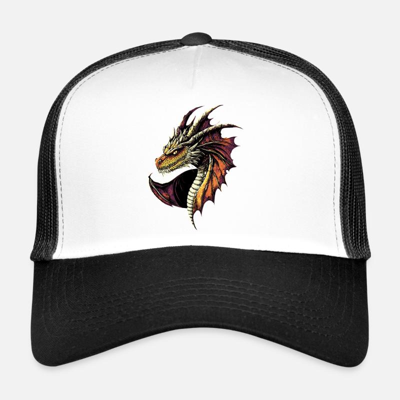 Dragon Créature mythique Dragon Lover Dragon de feu Casquette trucker 