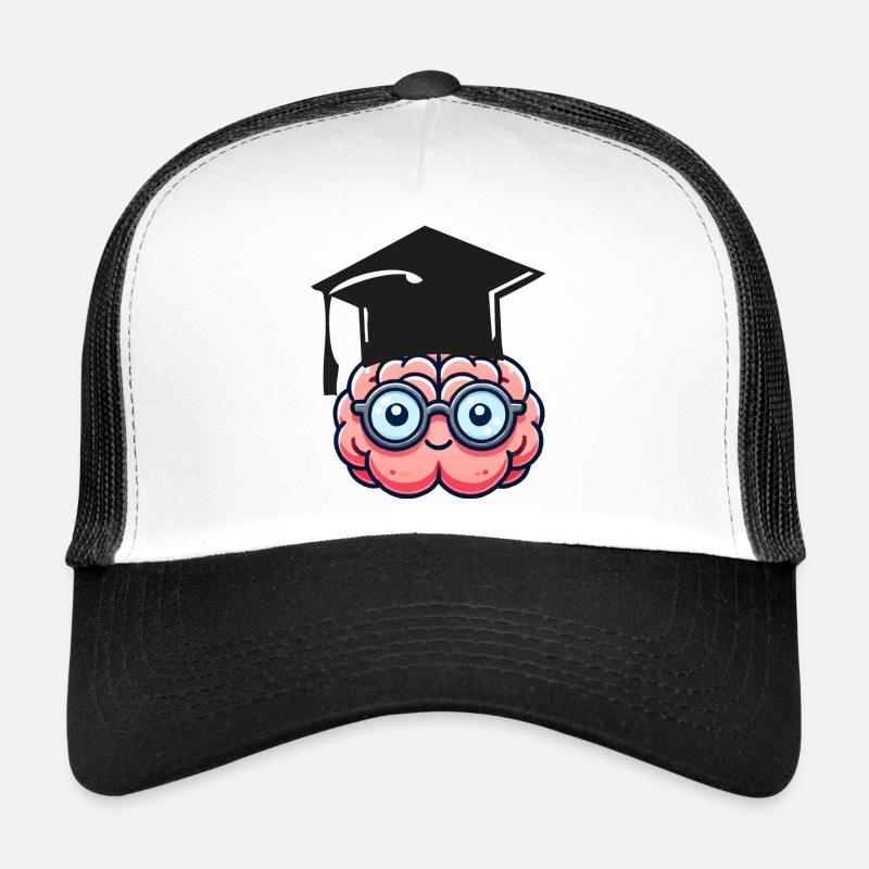 gehirn comic nerd student Trucker Cap