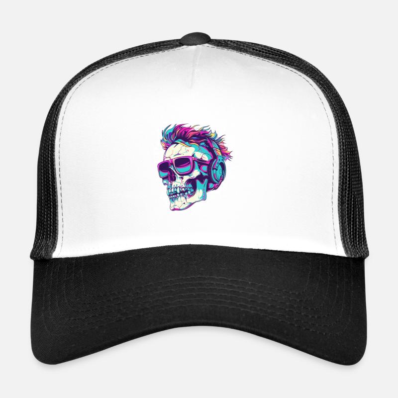 Punk Skull Party Casquette trucker 