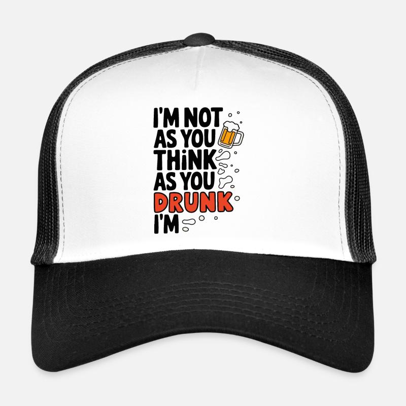 Ich bin nicht betrunken Lustiges Bier Zitat Design Trucker Cap