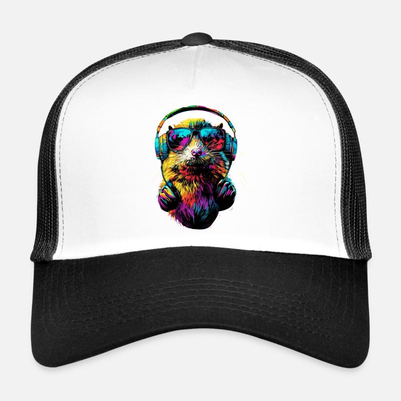 Mole with Sunglasses Love Cute Moles Trucker Cap