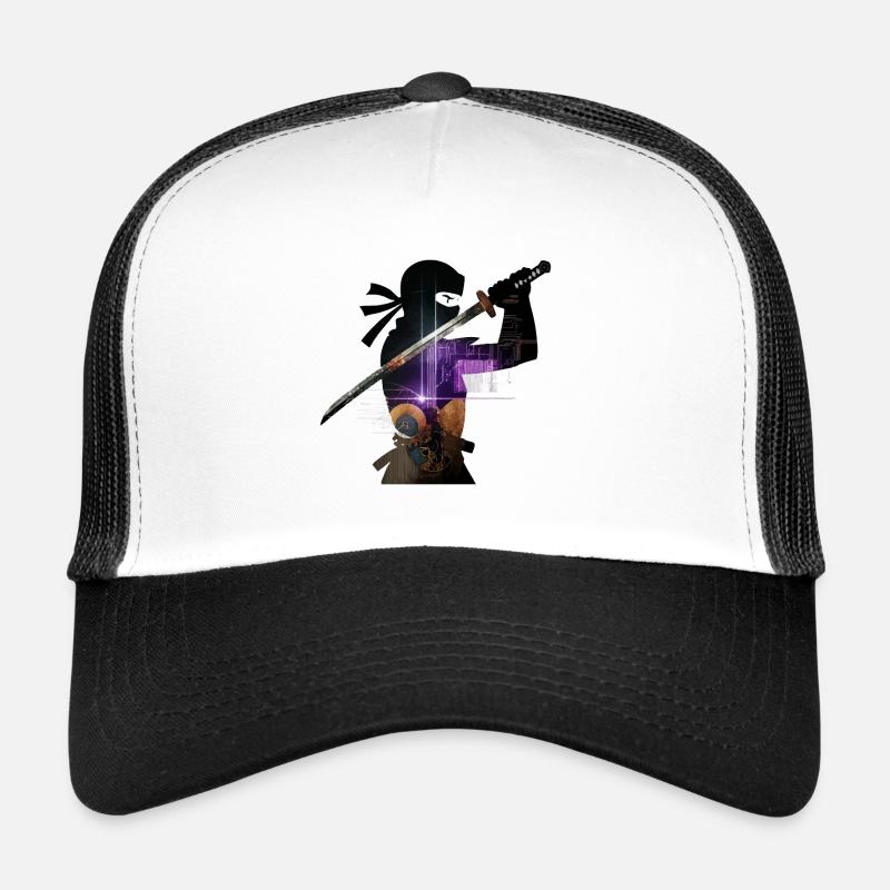 NINJA - Trucker Cap - Weiß/Schwarz