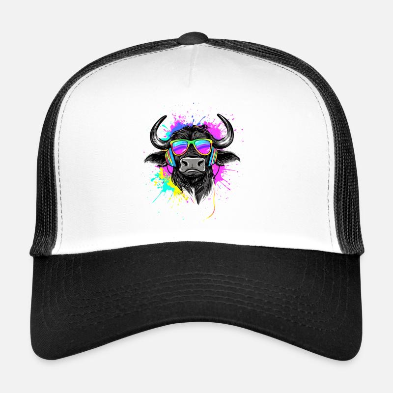 Buffle du Cap Buffalo Safari Buffle d’Afrique Casquette trucker 