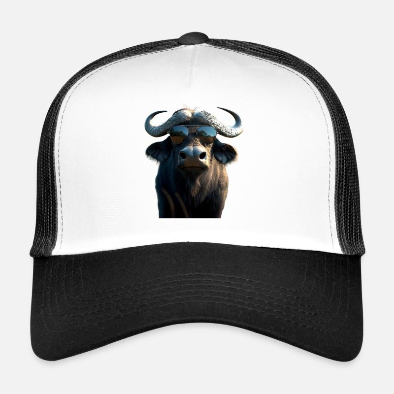 Buffle du Cap Buffalo Safari Buffle d’Afrique Casquette trucker 