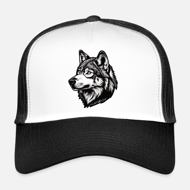 Husky oder Wolf Hund Trucker Cap