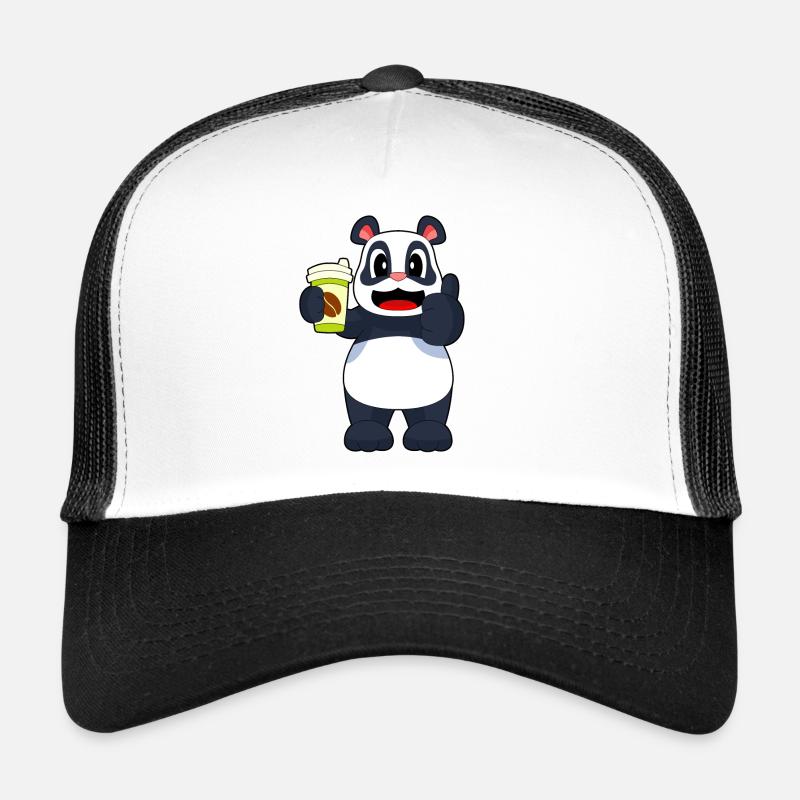 Panda Coffee to go Trucker Cap
