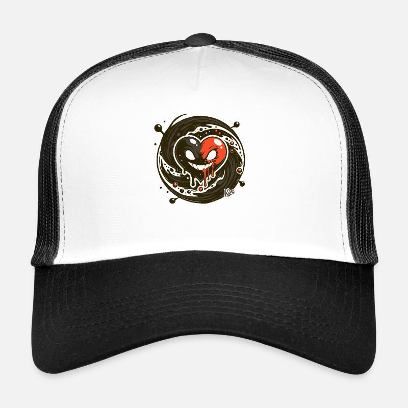 Evil Vortex and a Heart Trucker Cap