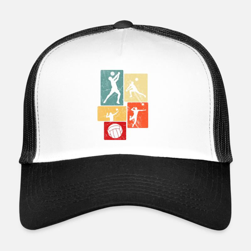 Volleyball - Trucker Cap - Weiß/Schwarz