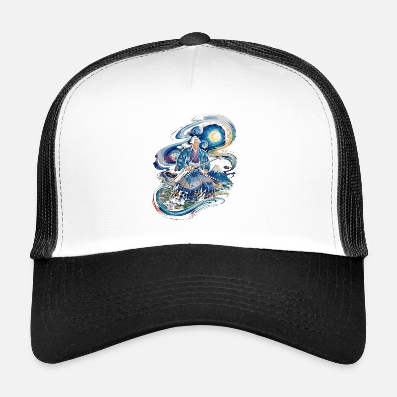 Samurai Ronin Mount Fuji japanisch Trucker Cap