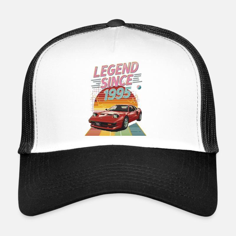 Legend Since 1995 Retro Car Art Trucker Cap