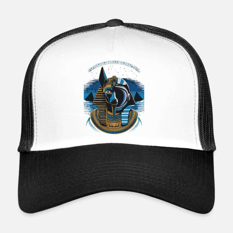 Conception hybride Anubis céleste Casquette trucker 