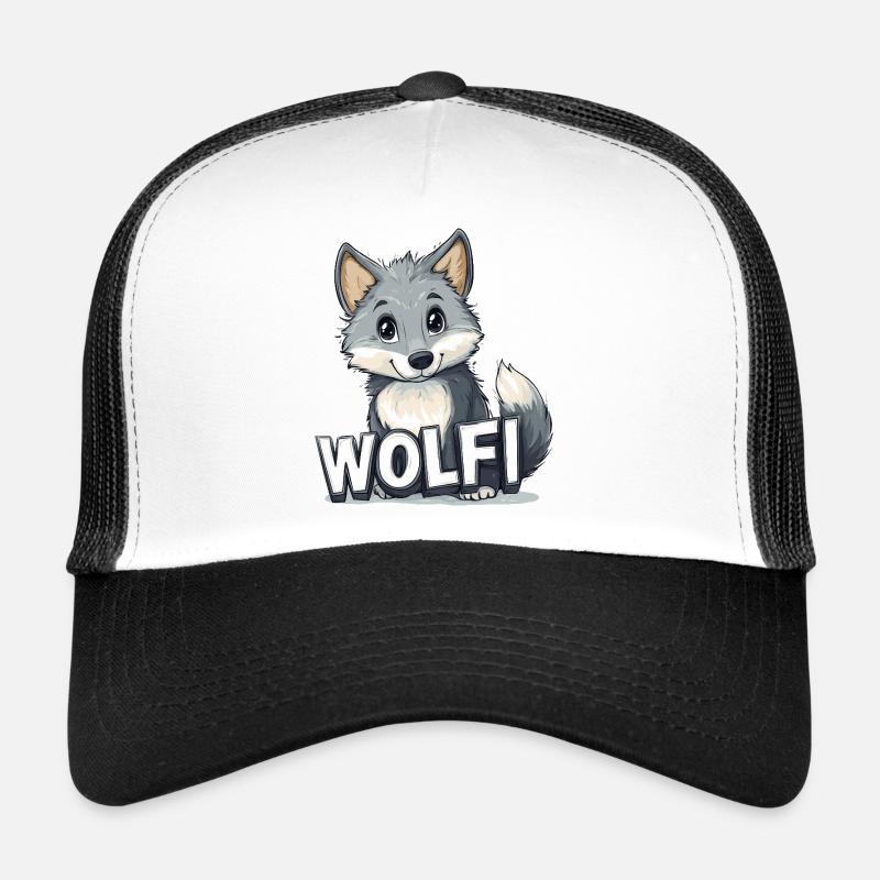 Wolfi - Votre nom d’animal de compagnie Casquette trucker 