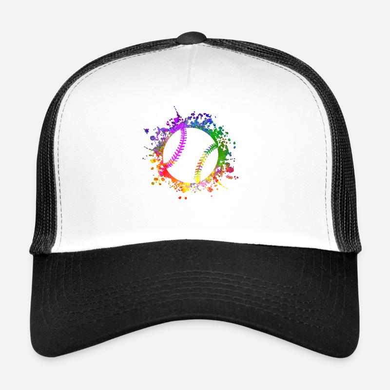 Baseball Paintsplashes Softball Baseball Casquette trucker 
