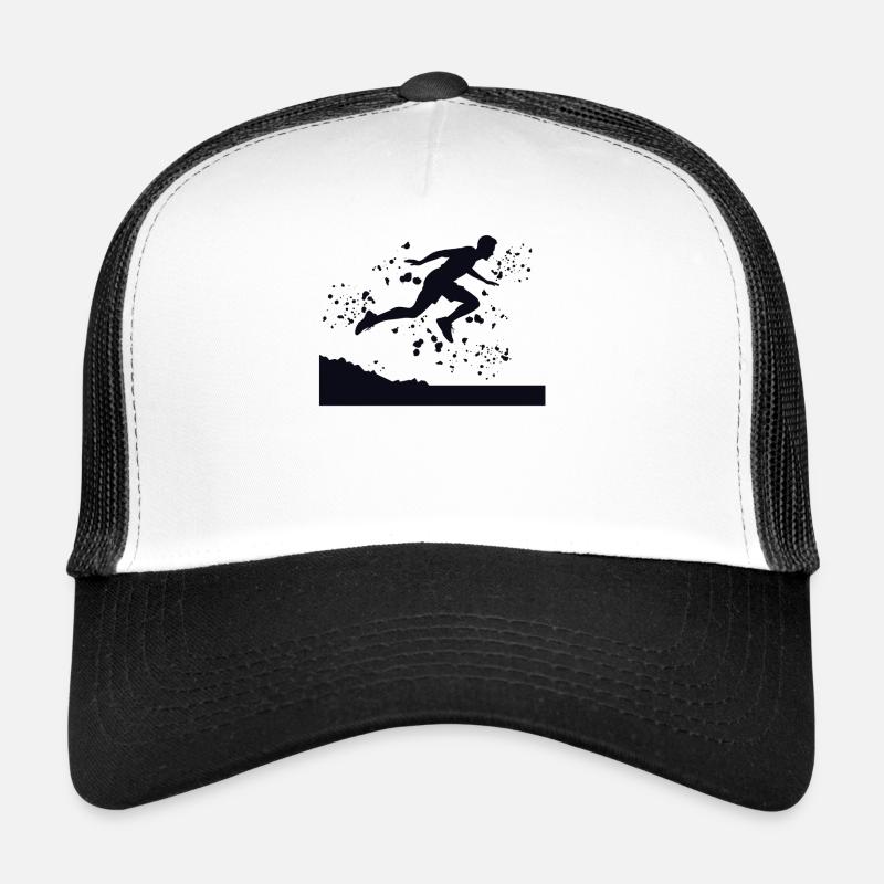 Trail Runner Cross Trail Mountain Runner - Casquette trucker - blanc/noir