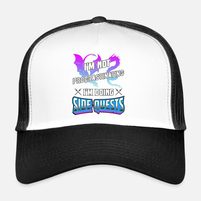 Geschenkidee Gamer Zocker MMORPG Side Quest Trucker Cap