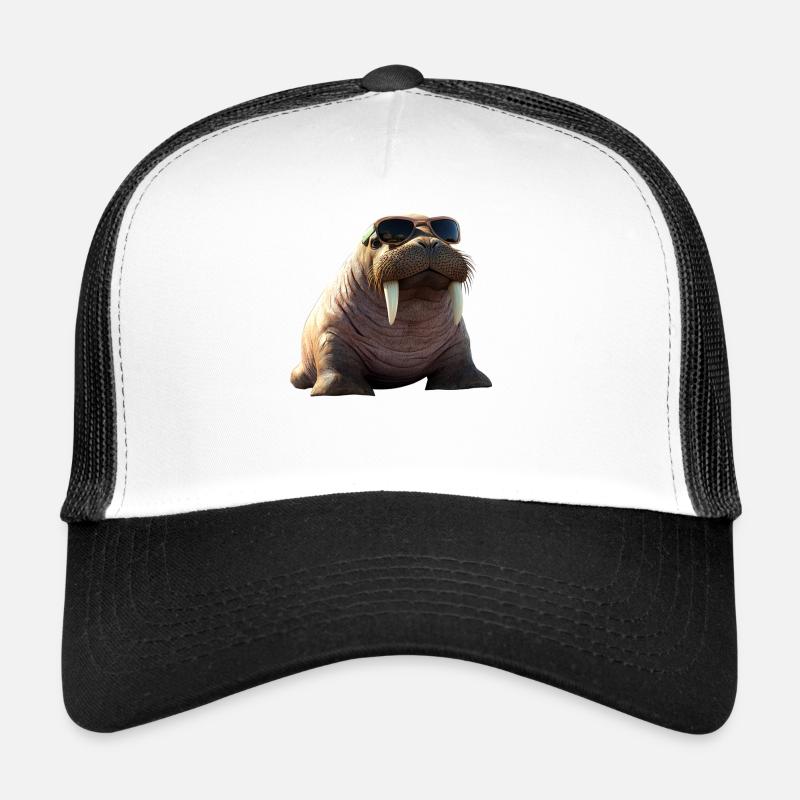 Walross Stoßzähne Robbe Wilde Pazifische Walrosse Trucker Cap