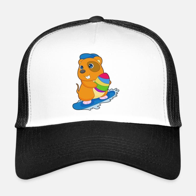 Planche à neige de Pâques hamster Casquette trucker 