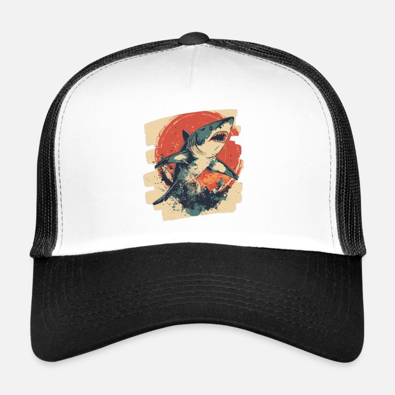 Requin rétro Casquette trucker 