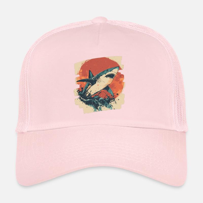 Requin rétro Casquette trucker 